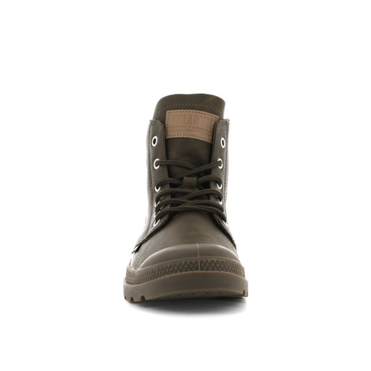 Palladium Pampa Hi Leather UL Men's Boots Chocolate | UK E516-SGJ